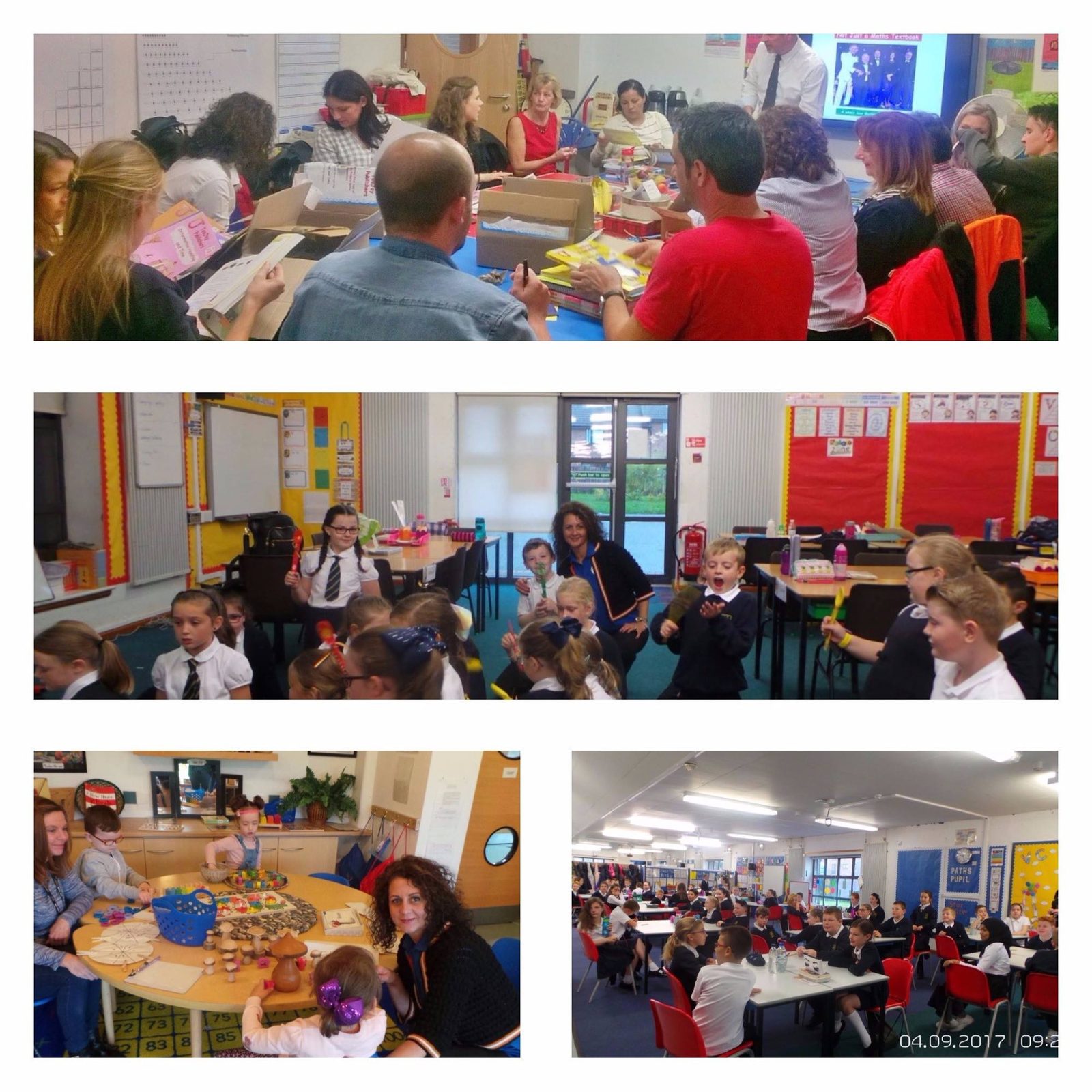 Sesiune de lucru la Kilbowie Primary School din Clydebank, Scoția