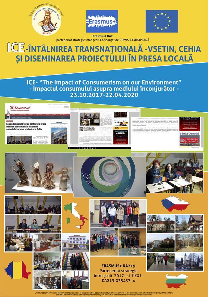 Lucrări ale elevilor realizate în cadrul proiectului ICE